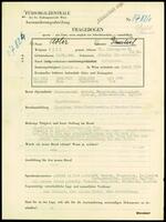 Applicant: Adler, Gamliel; born 19.6.1894 in Saloniki, Griechenland; married.
