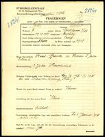 Applicant: Jokl, Ernst; born 19.11.1901 in Marburg (Germany); single.