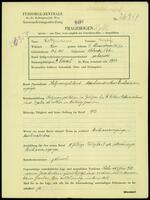 Applicant: Kotzmann, Josef; born 13.5.1885 in Olchówka (Poland); married.