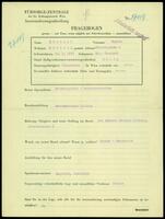 Applicant: Stössel, Sophie; born 10.7.1918 in Wiener Neustadt (Austria); single.