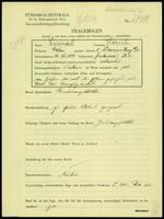 Applicant: Limal, Hersch; born 26.7.1898 in Jazlowiec (Poland); married.