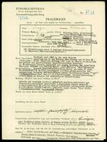 Applicant: Singer, Alexander; born 1.12.1883 in Comitat, Bratislava (Slovakia); married.