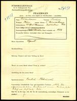 Applicant: Rosenbaum, Nuchun; born 29.4.1871 in Zablotow; married.