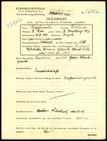 Applicant: Knöpfmacher, Richard; born 29.3.1889 in Hustopeče (Czech Republic); married.