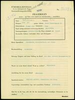 Applicant: Schönau, Lilli; born 26.5.1892 in Vienna (Austria); divorced.