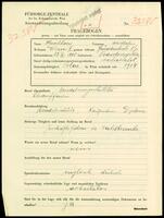 Applicant: Hirschhorn, Wilhelm; born 29.11.1908 in Podwoloczyska (Ukraine); married.