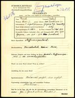 Applicant: Ernst, Robert; born 8.8.1916 in Brogens A/B Vorarlberg; single.