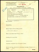 Applicant: Düdner, Sigmund; born 17.6.1901 in Przeworsk (Poland); single.