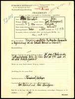 Applicant: Weinschell, Oskar; born 2.1.1906 in Trelipcze; married.