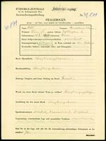Applicant: Ahl, Ernestine (Erna); born 30.10.1899 in Vienna (Austria); widowed.