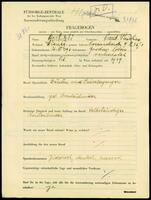 Applicant: Gorbulski, Pinchas; born 21.4.1896 in Grodno (Belarus); married.