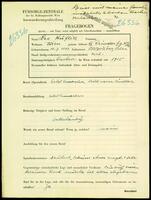 Applicant: Kuflik, Leo; born 12.7.1888 in Brzozów (Poland); married.
