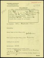 Applicant: Katz, Baruch; born 4.4.1887 in Teofipol (Ukraine); married.