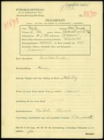 Applicant: Schiff, Moses Samuel; born 24.1.1892 in Brzozow; married.
