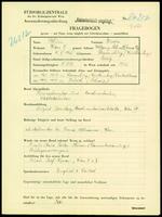 Applicant: Blum, Erwin; born 4.5.1905 in Ravensburg (Germany); single.
