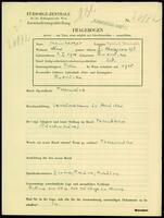 Applicant: Weinberger, Squrrel Seinwel; born 8.1.1910 in Lutowiska (Poland); single.