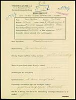Applicant: Luchestow, Gabriel; born 14.5.1880 in Podbuz (Poland); married.