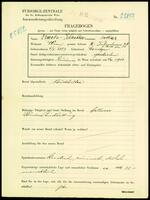 Applicant: Drachs-schachter, Oskar; born 6.5.1889 in Czudyn (Ukraine); divorced.