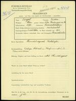 Applicant: Engel, Isidor; born 1892 in Lanzenkirchen; married.