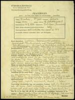 Applicant: Brecher, Schil Leonore; born 14.10.1886 in Botosani (Romania); single.
