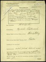 Applicant: Stein Falsche Sigall, Marcus Wolf; born 16.2.1874 in Tarnopol; married.