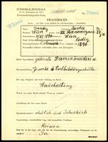 Applicant: Bondy, Berta; born 3.6.1890 in Vienna (Austria); single.