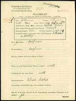 Applicant: Goldmann, Mendel; born 14.7.1882 in Kuryłówka (Poland); married.