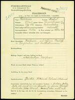 Applicant: Kerzner, Mechel; born 7.11.1895 in Bohorodczany; married.
