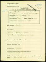 Applicant: Fink, Agnes Eva; born 8.9.1913 in Vienna (Austria); single.