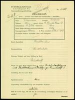 Applicant: Reissmann, Stefanie; born 13.5.1907 in Vienna (Austria); single.