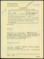 Applicant: Rosenbaum, Hans Georg; born 26.6.1918 in Akoś (Romania); single.
