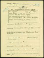 Applicant: Vogel, Hilda; born 18.6.1893 in Vienna (Austria); single.