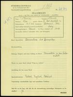 Applicant: Presser, Hersch; born 12.3.1914 in Dobromylʹ (Ukraine); single.