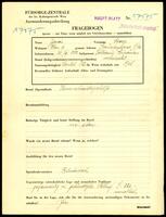 Applicant: Jancu, Moise; born 26.4.1883 in Falticeni (Romania); married.
