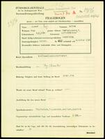 Applicant: Rosner, Alfred; born 9.5.1894 in Ljubljana (Slovenia); divorced.
