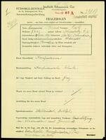 Applicant: Sterensis, Leib; born 21.11.1899 in Bălți (Moldova); married.