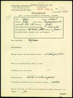 Applicant: Weiss, Robert; born 11.3.1892 in Graz (Austria); married.