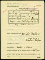 Applicant: Stërssin, Bernhard; born 18.10.1892 in Russia; married.