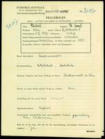 Applicant: Ehrlich, Josef; born 2.2.1877 in Umberg; married.