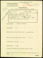Applicant: Eisler, Walter; born 26.8.1887 in Graz (Austria); married.