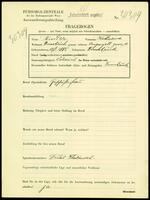 Applicant: Binder, Katharina; born 12.1.1885 in Innsbruck (Austria); married.