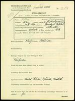 Applicant: Kittner, Nachmann; born 20.3.1897 in Burstyn, Galizien; married.
