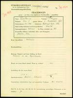 Applicant: Eisland, Mayer; born 12.4.1875 in Radomyśl, Wielki (Poland); widowed.