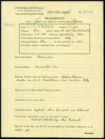 Applicant: Barer, Peige; born 6.8.1908 in Horodok (Lʹvivsʹka oblastʹ, Ukraine); single.