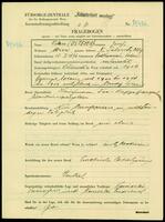 Applicant: Osterer, Josef; born 15.1.1876 in Podkamien (Ukraine); married.