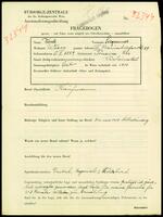 Applicant: Funk, Siegmund; born 5.5.1889 in Trnava (Slovakia); married.