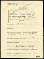 Applicant: Schneier, Oskar; born 1875 in Jaslowice; married.