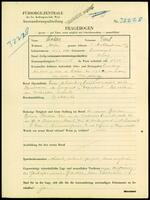 Applicant: Roders, Emil; born 15.3.1880 in Przemyśl (Poland); single.