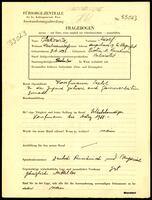 Applicant: Itzkowitz, Adolf; born 9.10.1893 in Piatra Neamt (Romania); married.