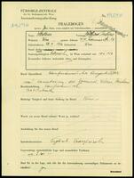 Applicant: Lederer, Wilfred Julius; born 28.3.1916 in Vienna (Austria); single.